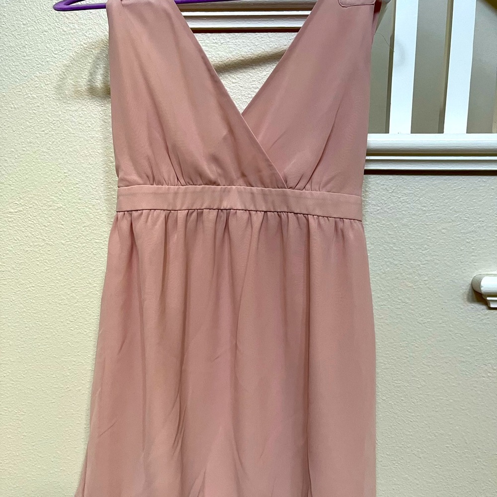 Pink Flowy Tank Dress